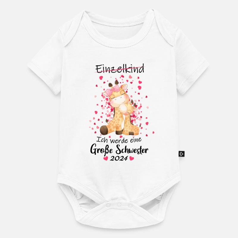 Ich Werde Eine Große Schwester 2024 - Baby Premium Kurzarmbody - Weiß
