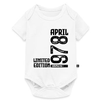 Cadeau Avril 1978. Anniversaire avril 1978. April. - Body à manches courtes Premium Bébé - blanc - Devant