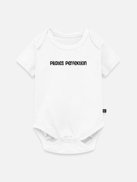 Pilates - Pilates Perfektion - Baby Premium Kurzarmbody - Weiß