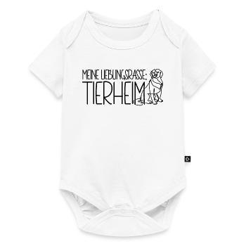 Tierschutz Hund Meine Lieblingsrasse Tierheim - Baby Premium Kurzarmbody - Weiß - Vorne