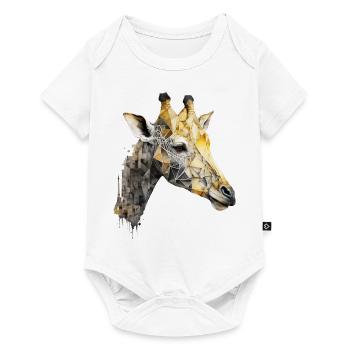 Giraffe Art Africa Zoo Animal Motif Gift Motif - Baby Premium short-sleeve bodysuit - white - Front