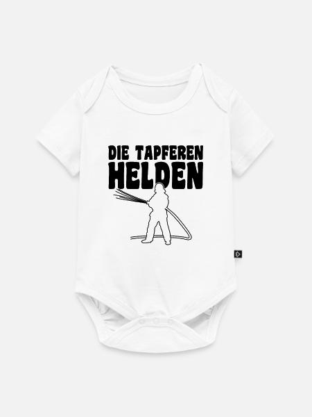 Feuerwehr Tapfere Helden - Baby Premium Kurzarmbody - Weiß