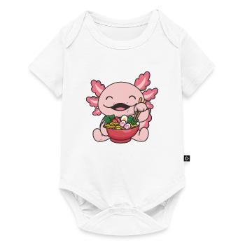 Mais d’abord ramen axolotl sucré mange ramen ramen - Body à manches courtes Premium Bébé - blanc - Devant