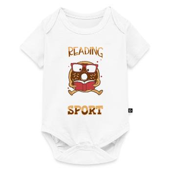 Book Reader Reading Literature Bookworm Gift Idea - Baby Premium short-sleeve bodysuit - white - Front