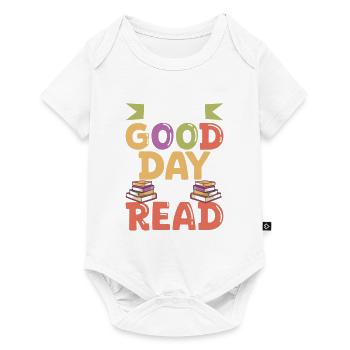 Book Reader Reading Literature Bookworm Gift Idea - Baby Premium short-sleeve bodysuit - white - Front