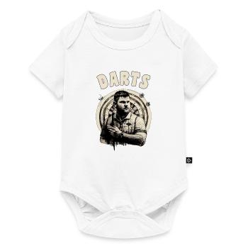 Darts - Baby Premium Kurzarmbody - Weiß - Vorne