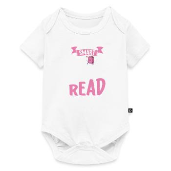 Lecteur de livre Lecture de littérature Rat de bibliothèque Idée cadeau - Body à manches courtes Premium Bébé - blanc - Devant