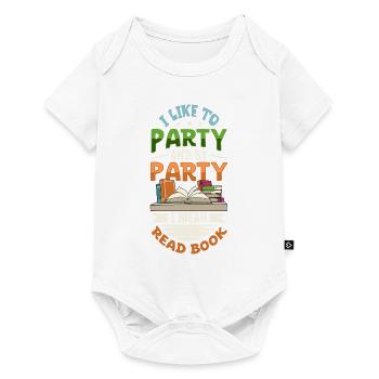 Book Reader Reading Literature Bookworm Gift Idea - Baby Premium short-sleeve bodysuit - white - Front