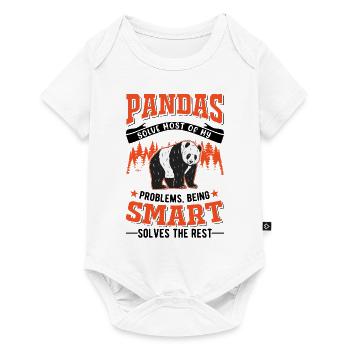 Panda Lover Panda Bear Gift - Baby Premium short-sleeve bodysuit - white - Front