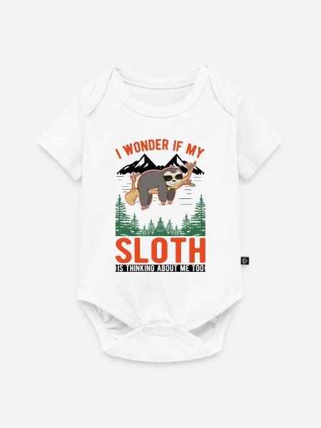 Faultier Liebhaber - Baby Premium Kurzarmbody - Weiß