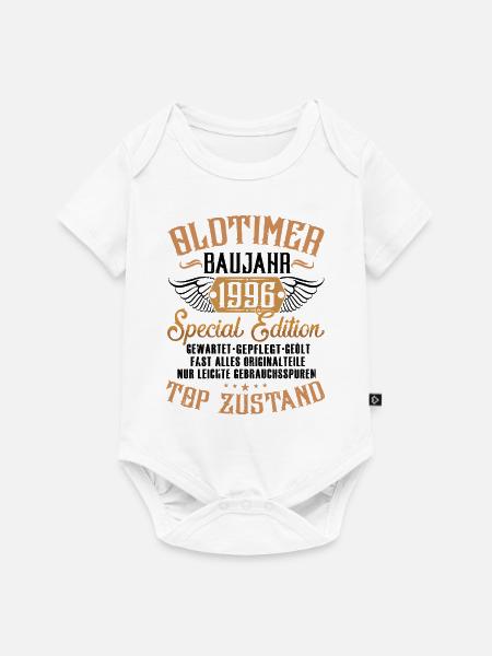 Oldtimer 1996 - Baby Premium Kurzarmbody - Weiß