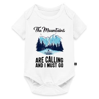 The Mountains are Calling and I must Go Forest - Baby Premium short-sleeve bodysuit - white - Front