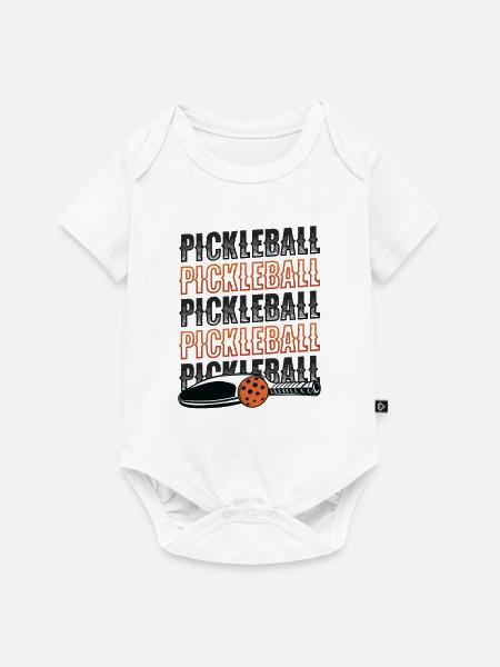 Pickleball-Liebhaber - Baby Premium Kurzarmbody - Weiß