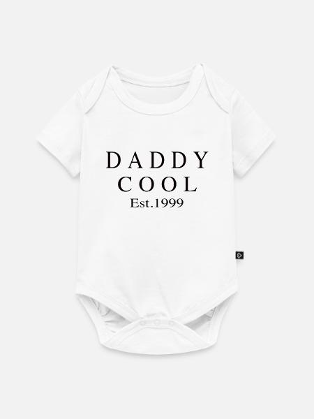 Daddy Cool est 1999 - Baby Premium Kurzarmbody - Weiß