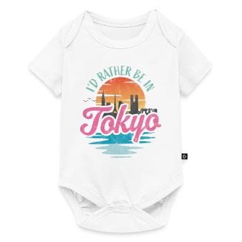Je préfère être à Tokyo - Body à manches courtes Premium Bébé - blanc - Devant