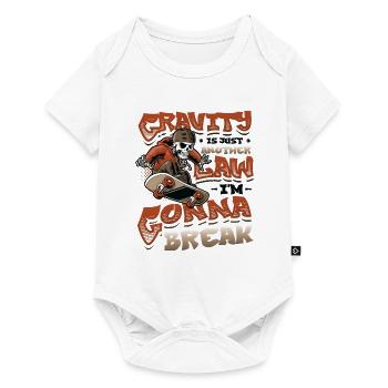 Skateboard Halfpipe, Tricks, Skateboarding - Baby Premium Kurzarmbody - Weiß - Vorne