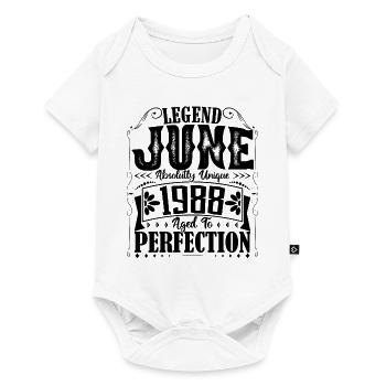 June 1988. Birthday June 1988 Gift June 1988 - Baby Premium short-sleeve bodysuit - white - Front