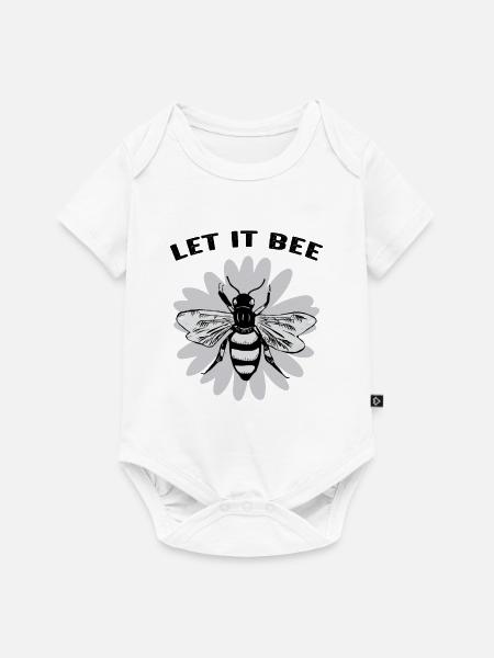 Let it bee - Nachhaltigkeit - Baby Premium Kurzarmbody - Weiß