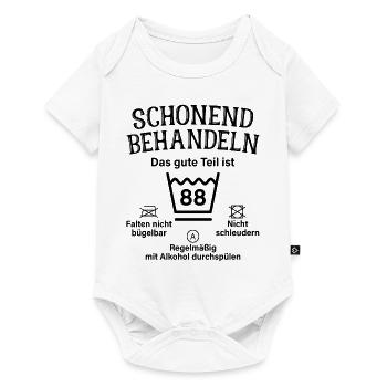 88. Geburtstag Schonend Behandeln 88 Teil Ist 88 - Baby Premium Kurzarmbody - Weiß - Vorne