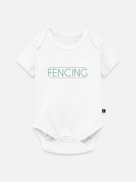 Fechten Schriftzug - Baby Premium Kurzarmbody - Weiß