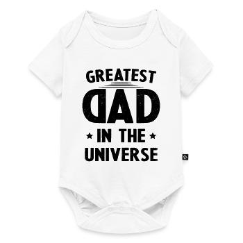 Father's Day Gift Biggest Dad in the Universe - Baby Premium short-sleeve bodysuit - white - Front