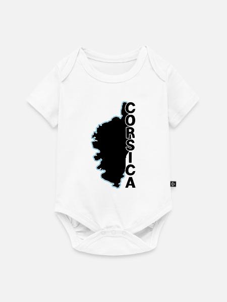 Korsika - Baby Premium Kurzarmbody - Weiß