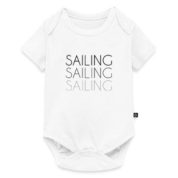 Lettrage de voile - Body à manches courtes Premium Bébé - blanc - Devant