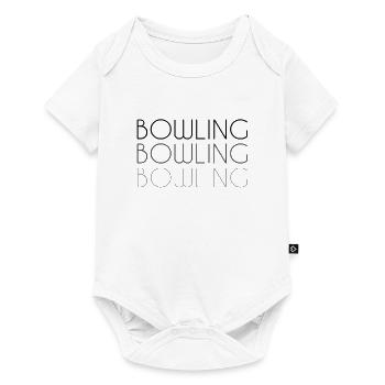 Bowling lettering - Baby Premium short-sleeve bodysuit - white - Front