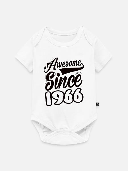 Awesome Since 1966 - Baby Premium Kurzarmbody - Weiß