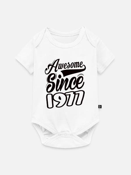 Awesome Since 1977 - Baby Premium Kurzarmbody - Weiß
