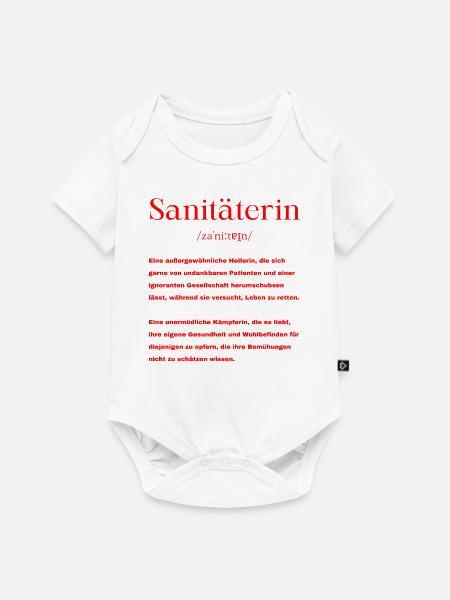 Sanitäterin Definition - Baby Premium Kurzarmbody - Weiß