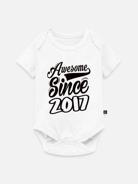 Awesome Since 2017 - Baby Premium Kurzarmbody - Weiß