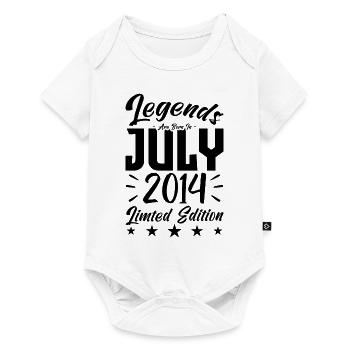 Naissance En Juillet 2014. Cadeau d'anniversaire. - Body à manches courtes Premium Bébé - blanc - Devant