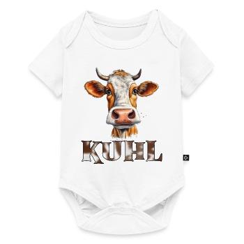 Lustiges Kuh, Spruch Kuhl, Bauern Land - Baby Premium Kurzarmbody - Weiß - Vorne