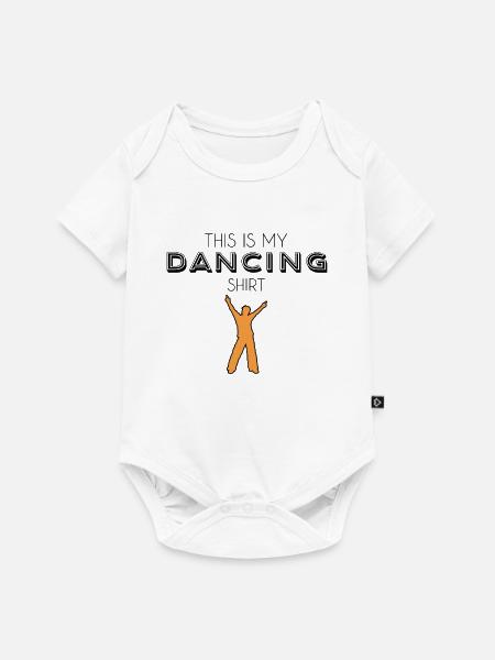 dancing shirt - Baby Premium Kurzarmbody - Weiß