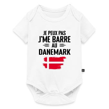 Je Peux Pas J'me Barre Au Danemark - Body à manches courtes Premium Bébé - blanc - Devant