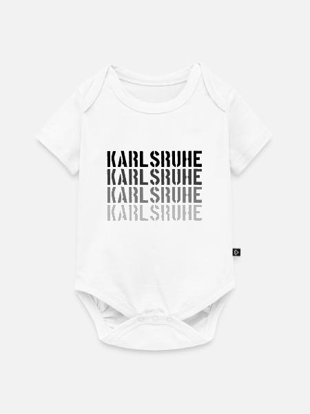 Karlsruhe - Baby Premium Kurzarmbody - Weiß