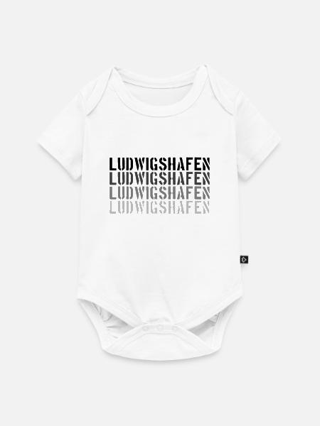 Ludwigshafen - Baby Premium Kurzarmbody - Weiß