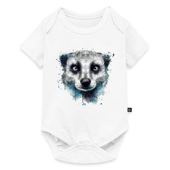 Erdmännchen Geschenk Tier Tiermotiv - Baby Premium Kurzarmbody - Weiß - Vorne