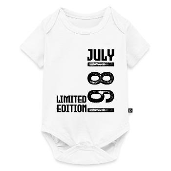 Geschenk Juli 1981. Geburtstag Juli 1981. - Baby Premium Kurzarmbody - Weiß - Vorne