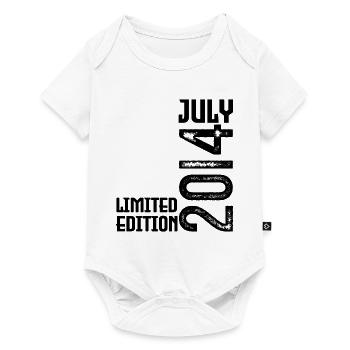 Geschenk Juli 2014. Geburtstag Juli 2014. - Baby Premium Kurzarmbody - Weiß - Vorne