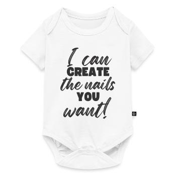 I create the nails you want manicure - Baby Premium short-sleeve bodysuit - white - Front