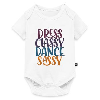 Breakdancing Tanzen für Tänzer - Baby Premium Kurzarmbody - Weiß - Vorne