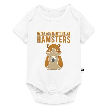 Nagetier Hamster - Baby Premium Kurzarmbody - Weiß - Vorne