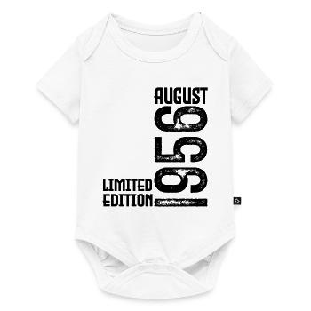 Cadeau Août 1956. Anniversaire aout 1956. August - Body à manches courtes Premium Bébé - blanc - Devant