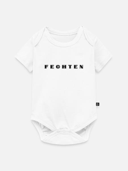 Fechten Schriftzug - Baby Premium Kurzarmbody - Weiß
