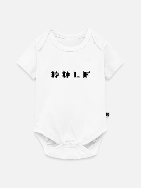 Golf Schriftzug - Baby Premium Kurzarmbody - Weiß