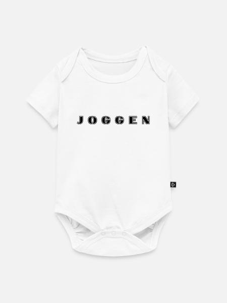Joggen Schriftzug - Baby Premium Kurzarmbody - Weiß
