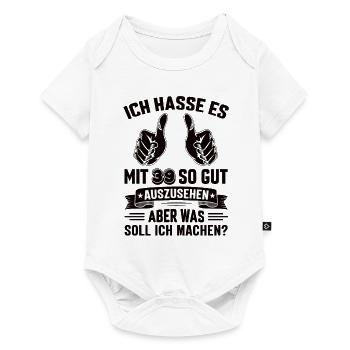 39 Geburtstag 39 Jahre 39 Lebensjahr 39 Lebenalter - Baby Premium Kurzarmbody - Weiß - Vorne