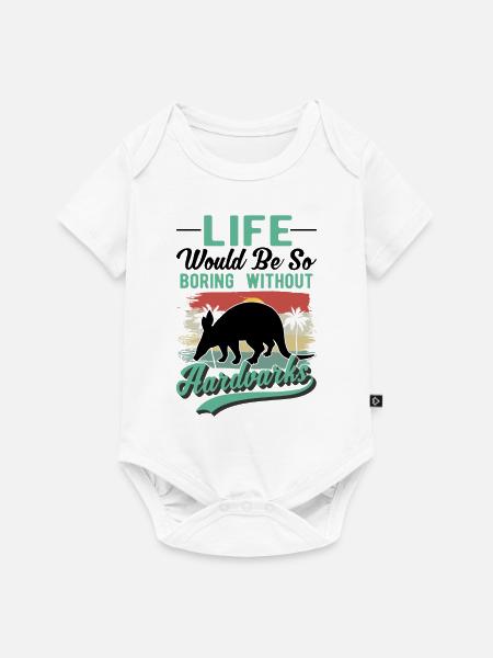 Erdferkel Geschenk Aardvark - Baby Premium Kurzarmbody - Weiß
